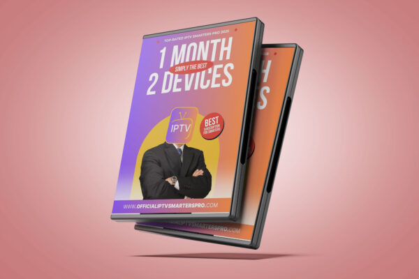 1 MONTH 2 DEVICES - IPTV SMARTERS PRO SUBSCRIPTION