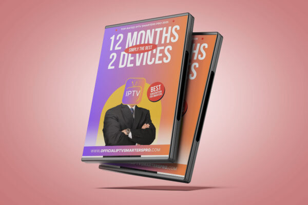 12 MONTHS 2 DEVICES - IPTV SMARTERS PRO SUBSCRIPTION