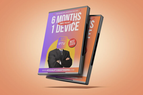 6 MONTHS 1 DEVICE - IPTV SMARTERS PRO SUBSCRIPTION
