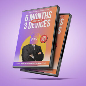 6 MONTHS 3 DEVICES - IPTV SMARTERS PRO SUBSCRIPTION